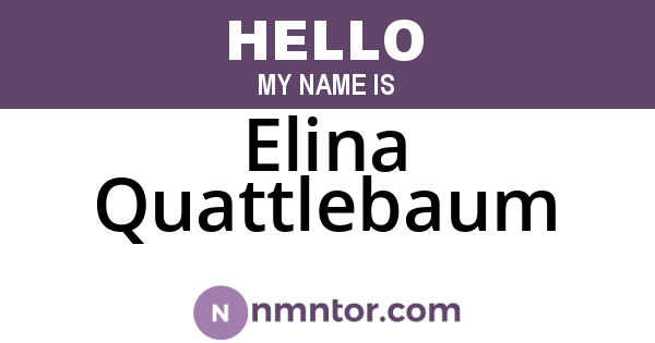 Elina Quattlebaum