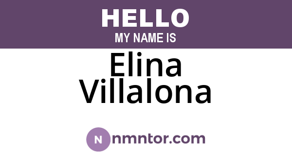 Elina Villalona