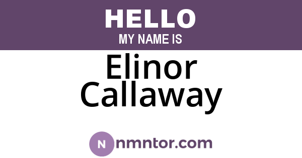 Elinor Callaway