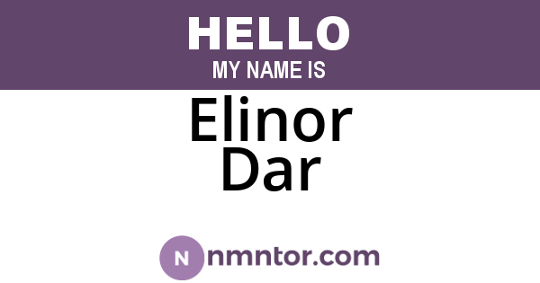 Elinor Dar