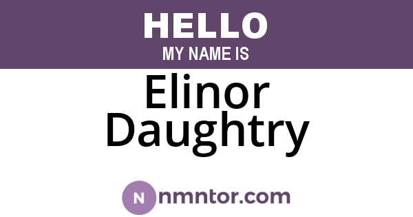 Elinor Daughtry