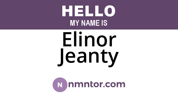 Elinor Jeanty