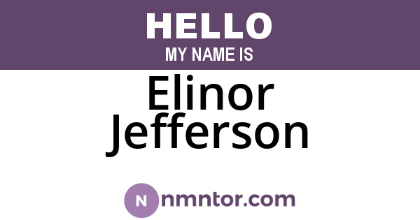 Elinor Jefferson