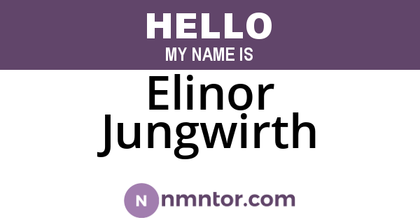 Elinor Jungwirth