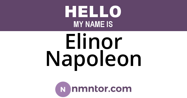Elinor Napoleon