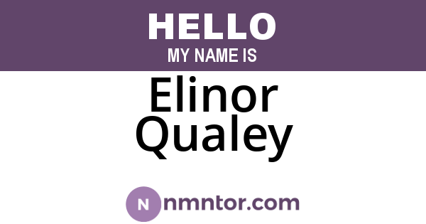Elinor Qualey