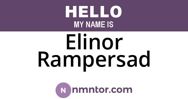 Elinor Rampersad