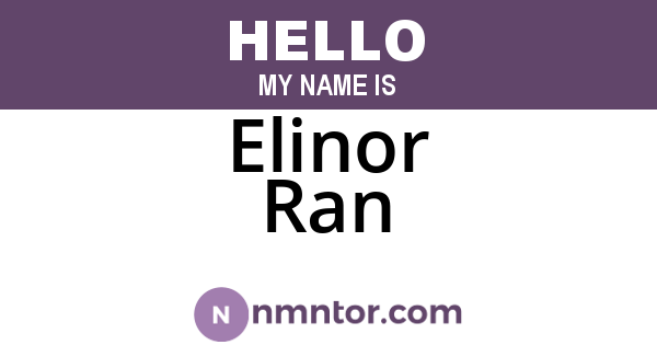 Elinor Ran
