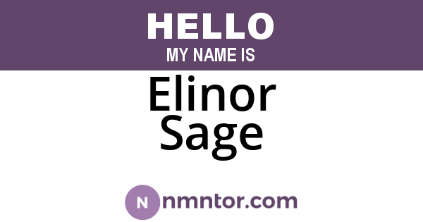 Elinor Sage