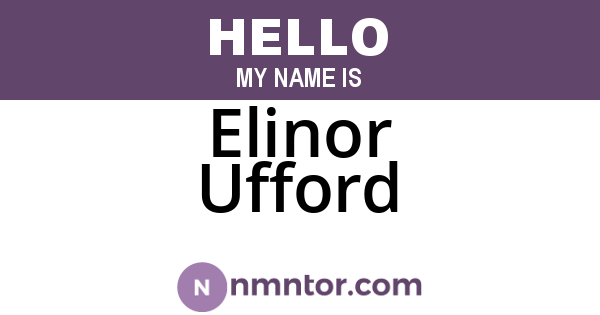 Elinor Ufford