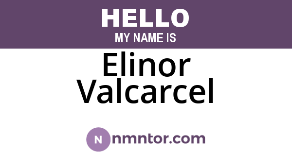 Elinor Valcarcel