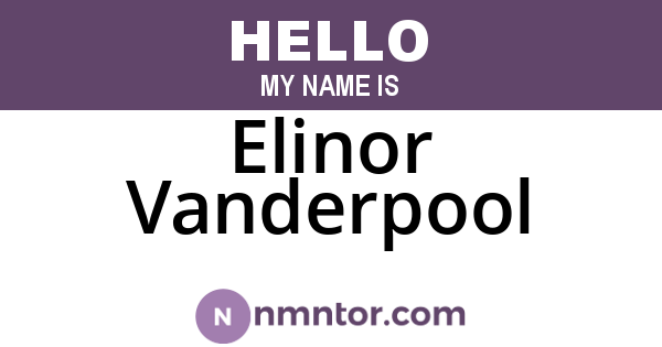 Elinor Vanderpool