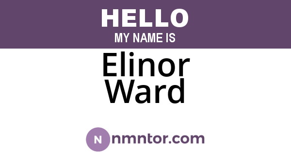 Elinor Ward