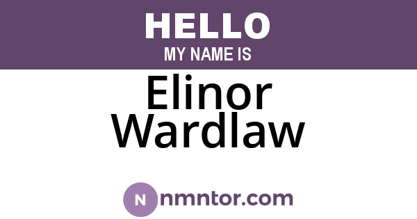 Elinor Wardlaw