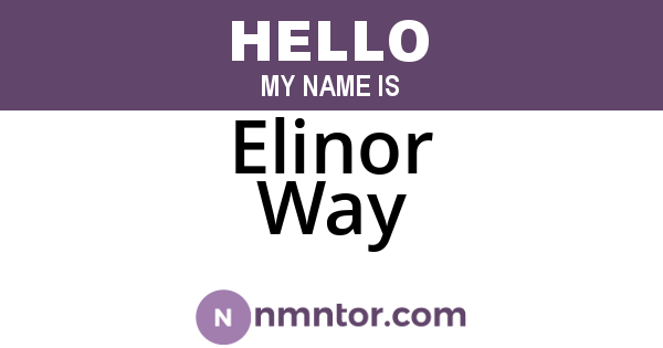 Elinor Way