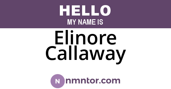 Elinore Callaway