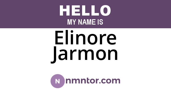 Elinore Jarmon