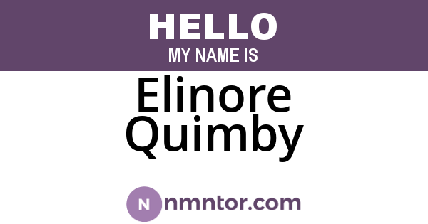 Elinore Quimby