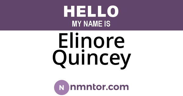 Elinore Quincey