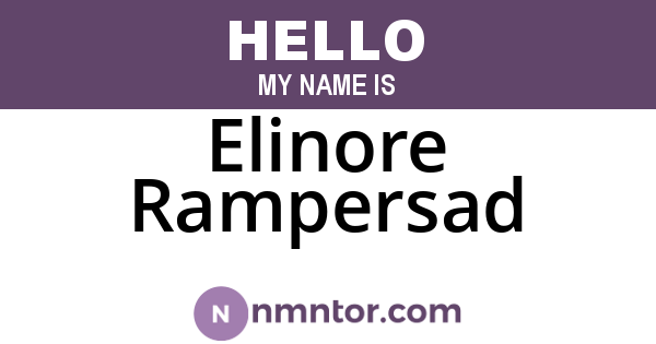 Elinore Rampersad