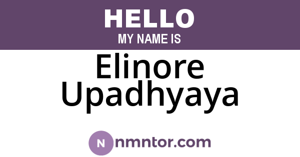 Elinore Upadhyaya