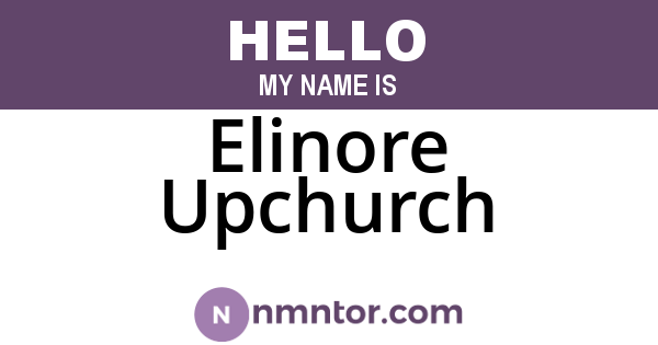 Elinore Upchurch