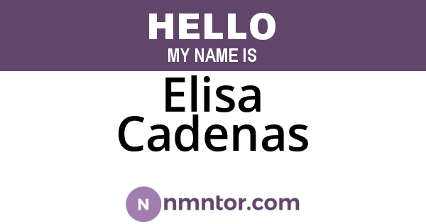 Elisa Cadenas