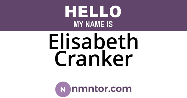 Elisabeth Cranker
