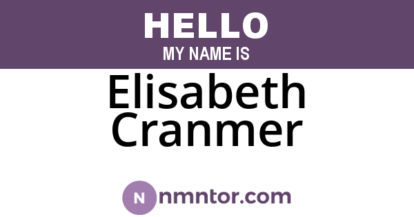 Elisabeth Cranmer