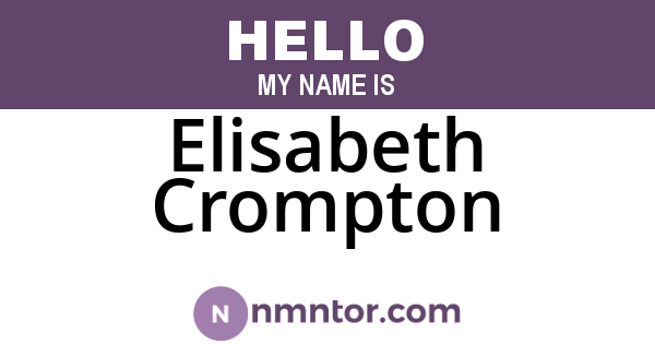 Elisabeth Crompton