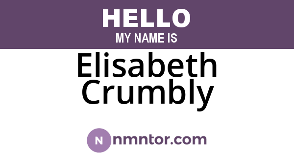 Elisabeth Crumbly