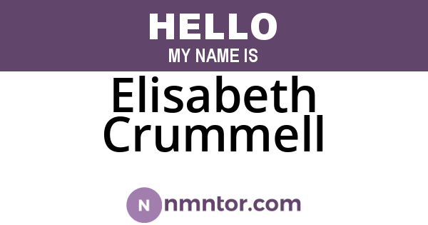 Elisabeth Crummell