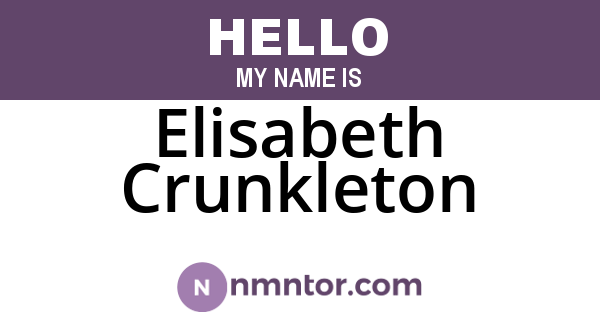 Elisabeth Crunkleton