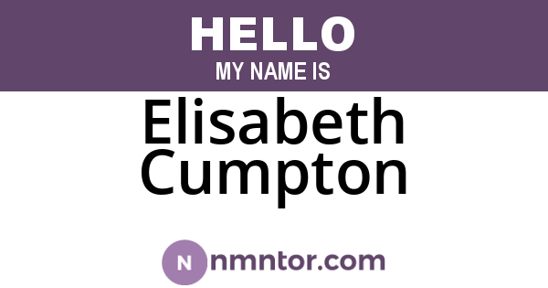 Elisabeth Cumpton