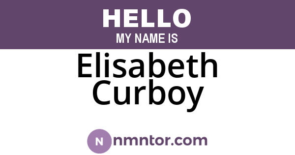 Elisabeth Curboy