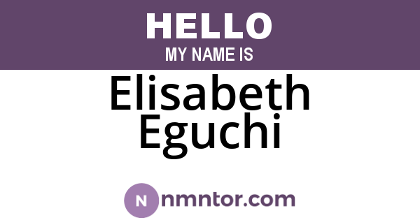 Elisabeth Eguchi