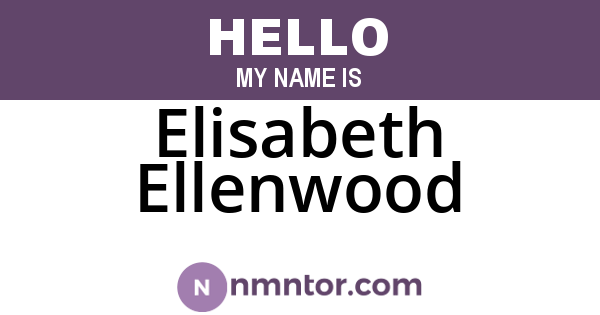 Elisabeth Ellenwood