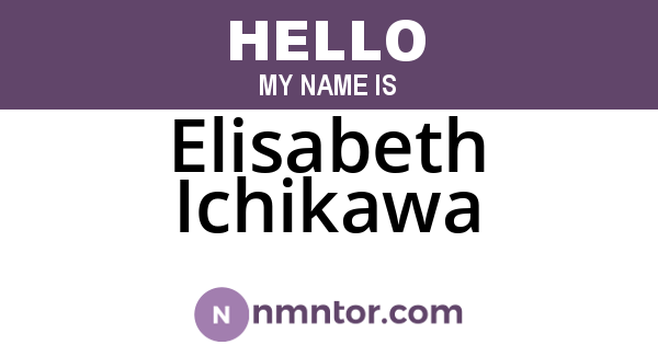 Elisabeth Ichikawa
