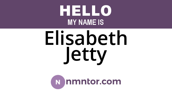 Elisabeth Jetty