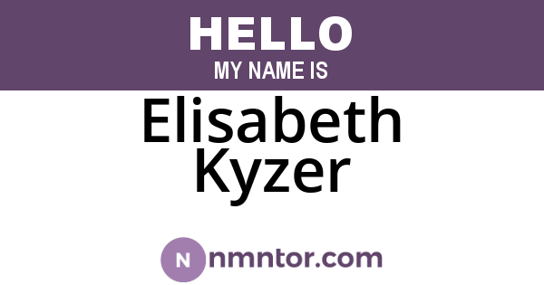 Elisabeth Kyzer