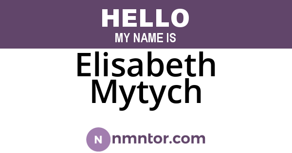 Elisabeth Mytych