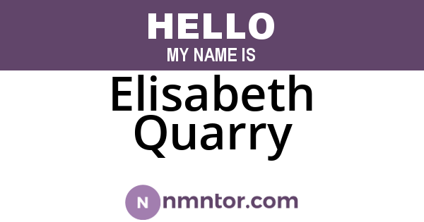 Elisabeth Quarry