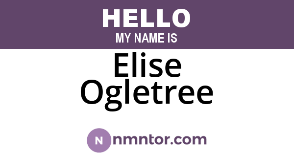Elise Ogletree