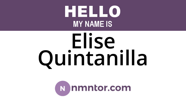 Elise Quintanilla