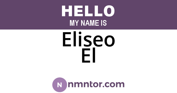 Eliseo El