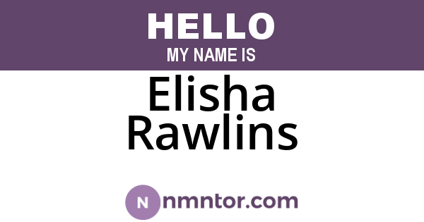 Elisha Rawlins