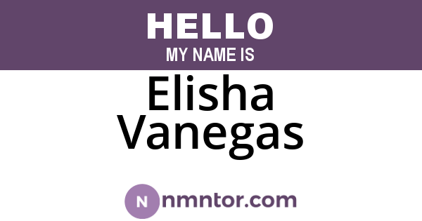 Elisha Vanegas