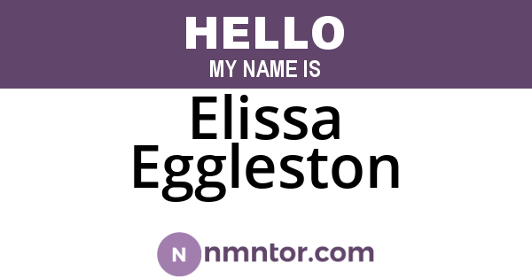 Elissa Eggleston
