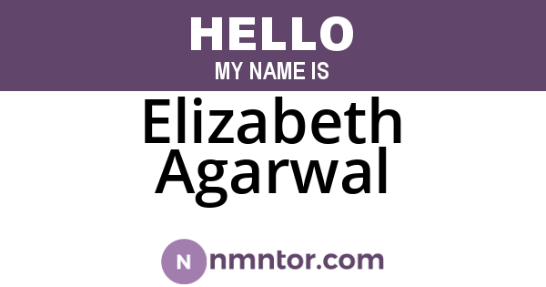 Elizabeth Agarwal