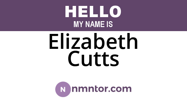 Elizabeth Cutts